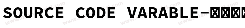 SOURCE CODE VARABLE字体转换